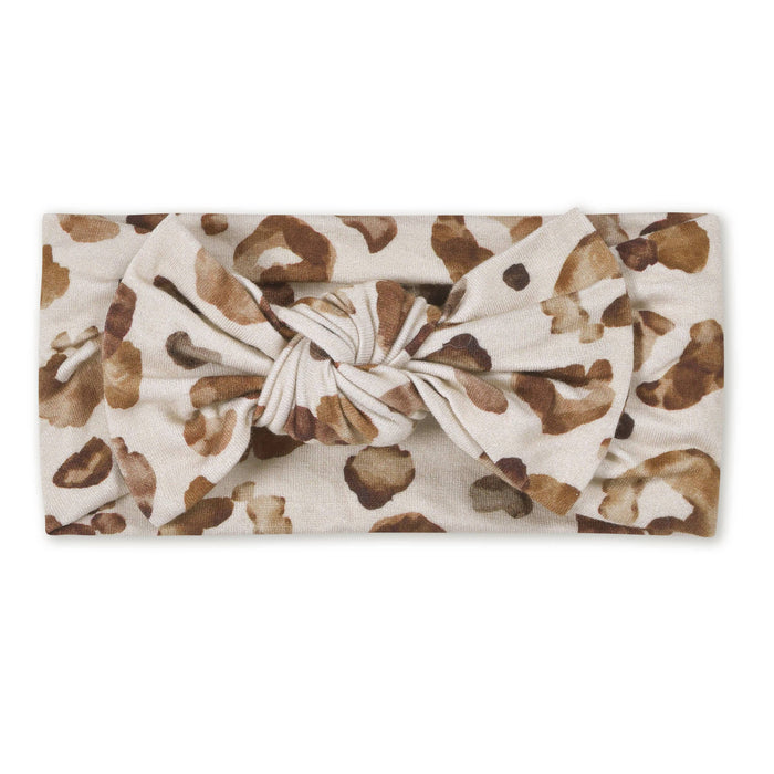 Girls Leopard Buttery-Soft Viscose Made from Eucalyptus Headband