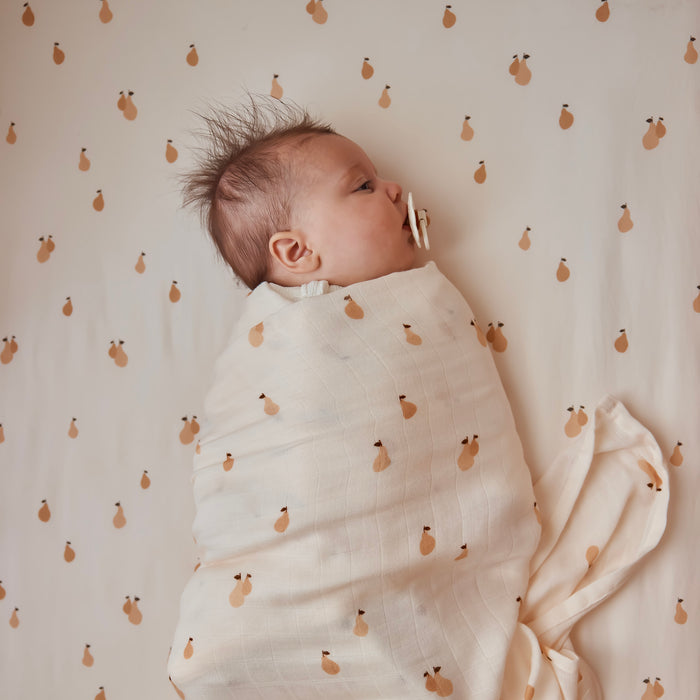 Golden Pears Organic Fitted Cot Sheet
