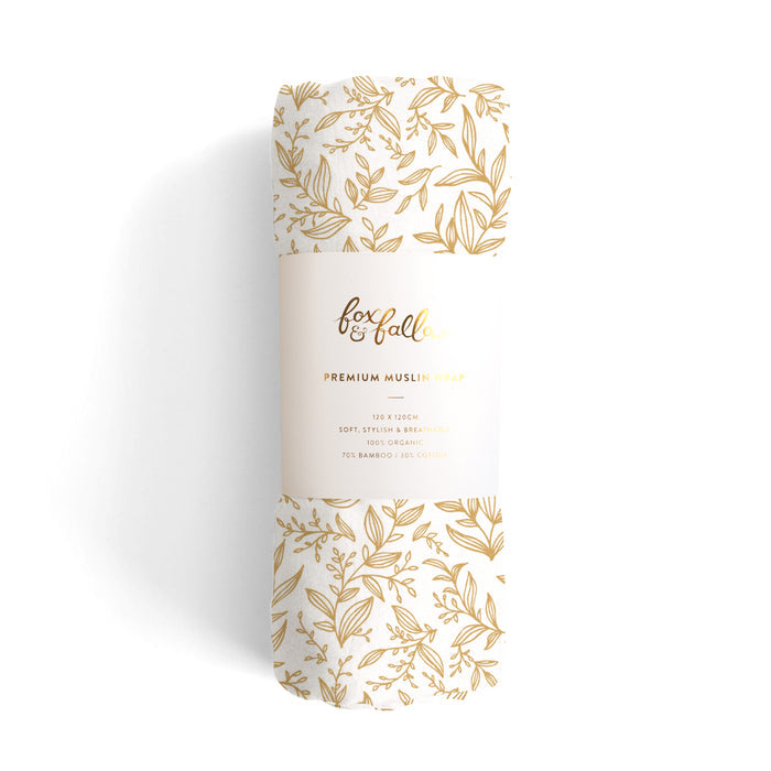 Golden Vines / Constellation Organic Muslin Wrap Set