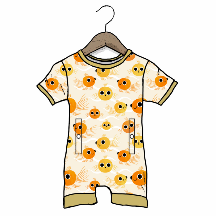 Goldie Guppies Adaptive Tube Access Shorty Romper