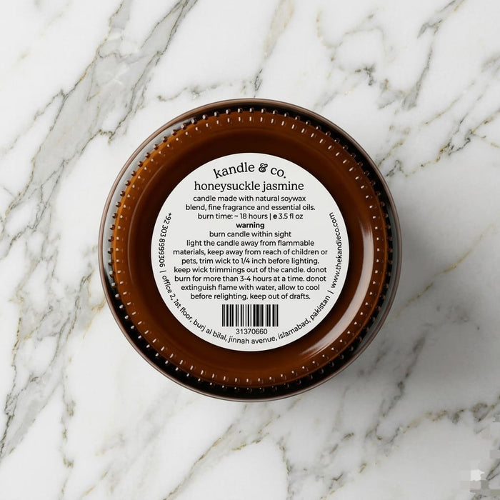 Honeysuckle Jasmine Candle - Tayyib Store - Kandle & Co's - Lahore