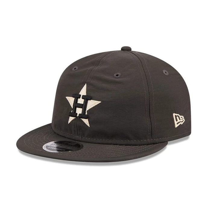 Pictured is this MLB Nylon Houston Astros Retro Crown 9FIFTY cap in black. 1