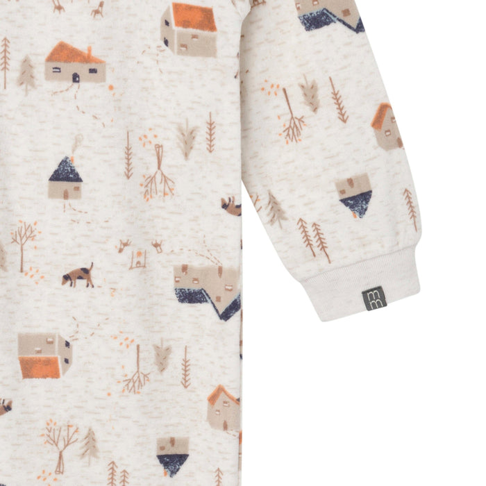 Infant and Toddler Boys Oatmeal Village Blanket Sleeper