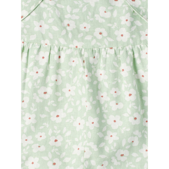 Infant and Toddler Girls Aqua Romper