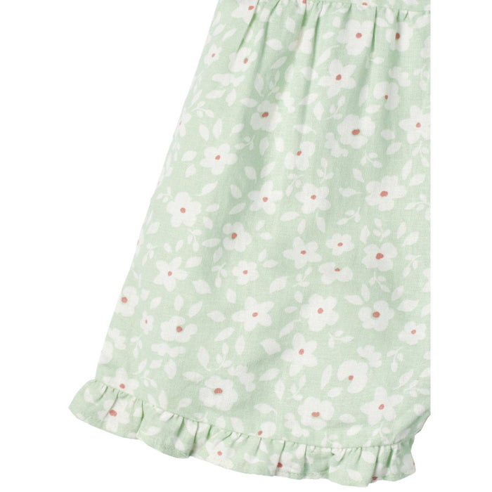 Infant and Toddler Girls Aqua Romper