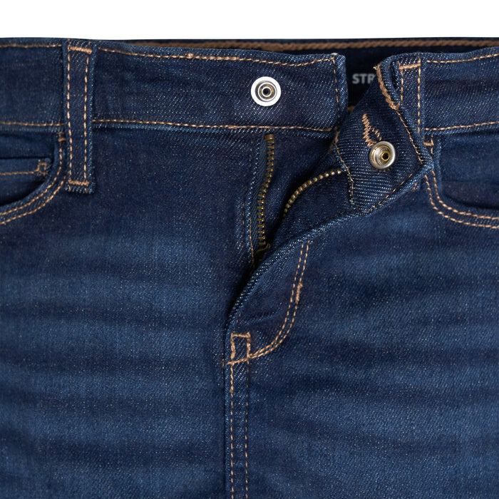Infant and Toddler Neutral Dark Blue Jeggings