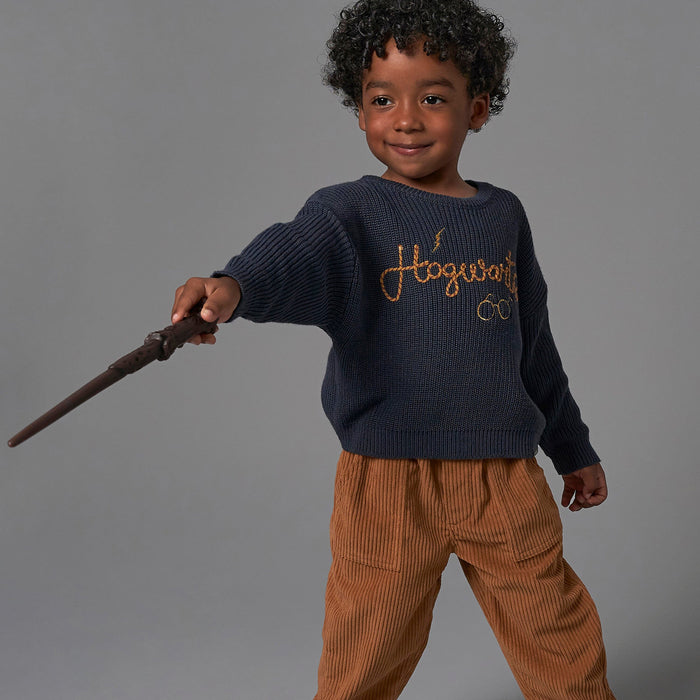 Infant and Toddler Neutral Navy Sweater