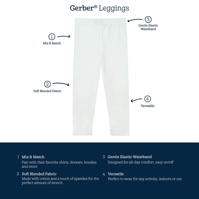 Infant & Toddler Girls Pink Leggings-Gerber Childrenswear
