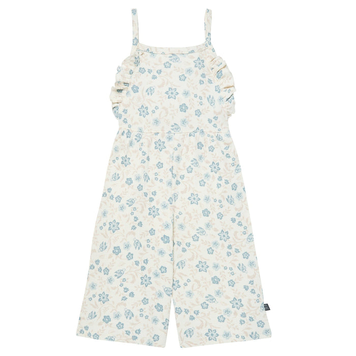 Infant & Toddler Girls Ivory Bird Floral Ruffle Wide Leg Romper rompers Modern Moments™ by Gerber®