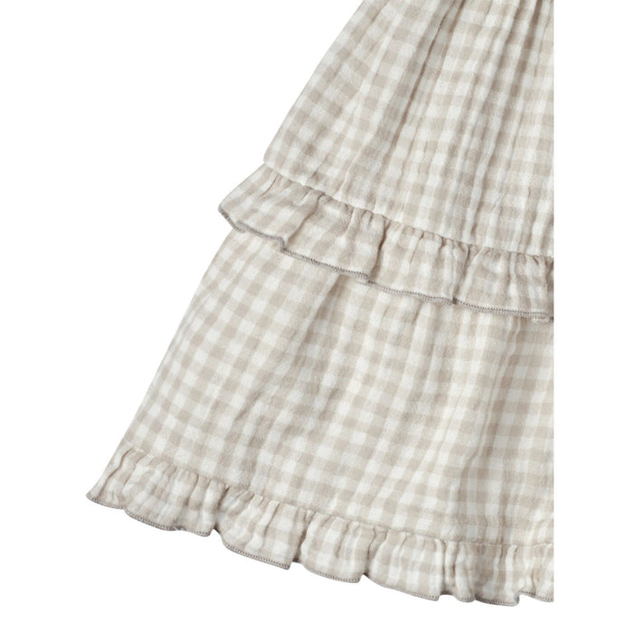 Infant & Toddler Girls Khaki Tiered Dress