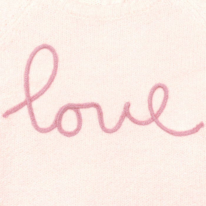 Infant & Toddler Girls Light Pink Sweater With Tulle Trim-Gerber Childrenswear