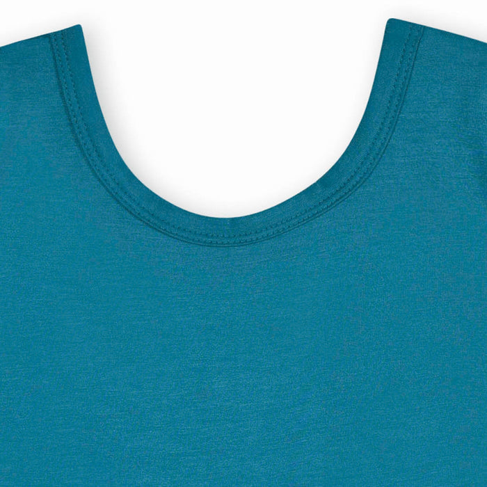 Infant & Toddler Girls Teal Buttery-Soft Viscose Made from Eucalyptus Twirl Dress