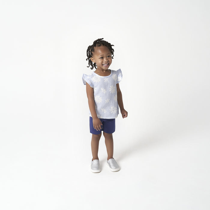 Infant & Toddler Girls Silver Glitter Slip-On Sneaker