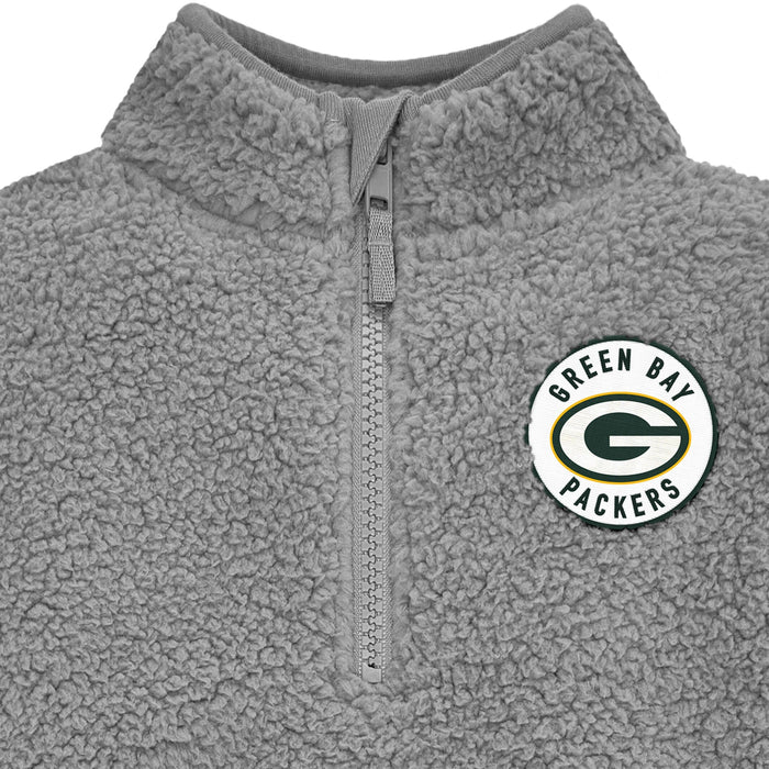 Infant & Toddler Boys Packers 1/4 Zip Sherpa Top