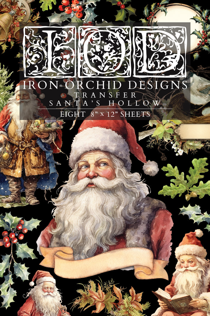 IOD - Santa's Hollow TRANSFER 8 x 12” PAD -