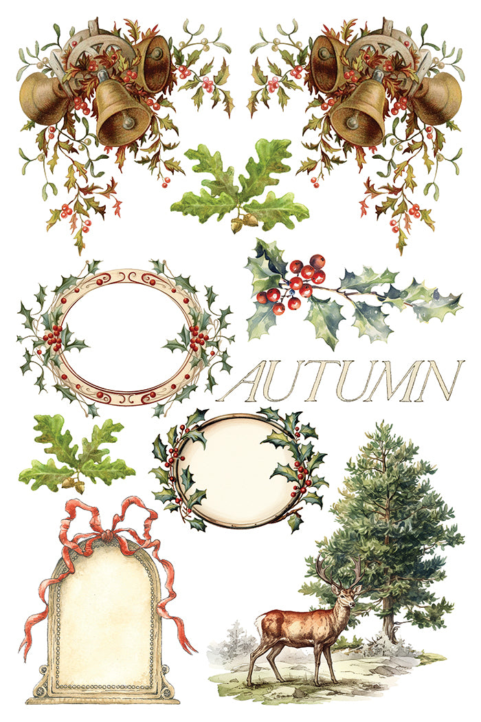IOD - Santa's Hollow TRANSFER 8 x 12” PAD -