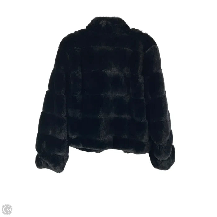 Jacket Faux Fur & Sherpa By Sofia By Sofia Vergara In Black, Size: Xl