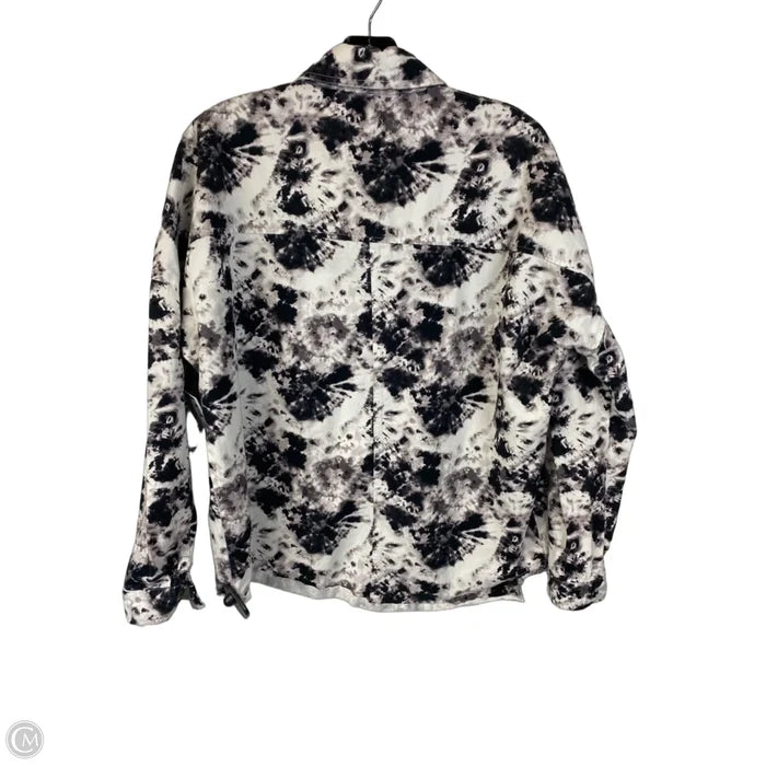 Jacket Shirt By Mudpie In Tie Dye Print, Size: S