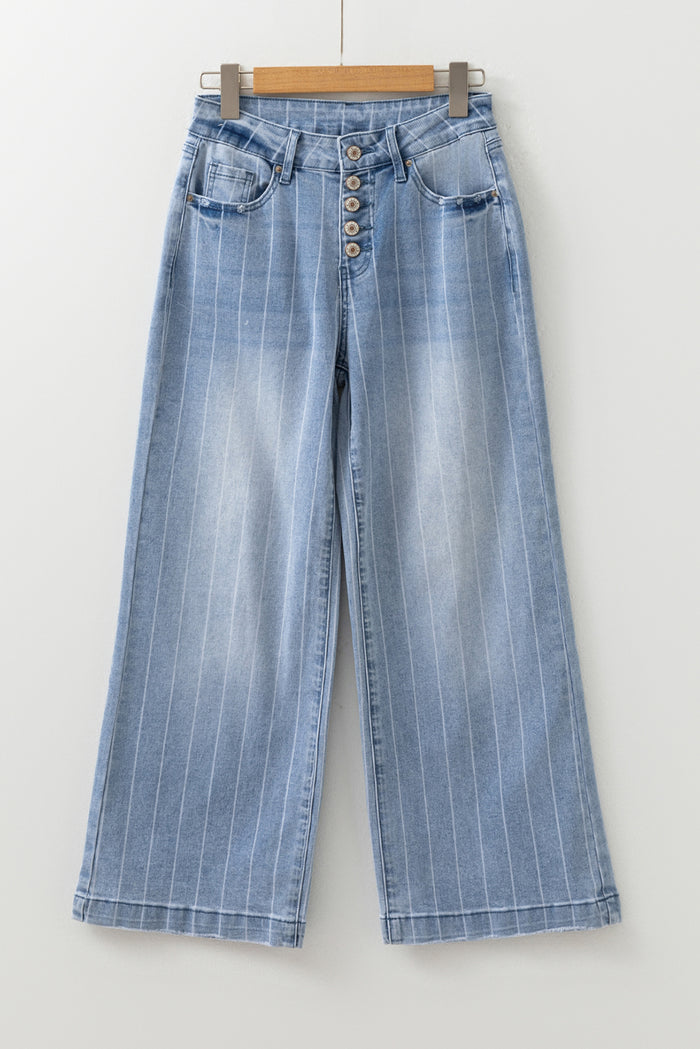 Jean large multis boutons