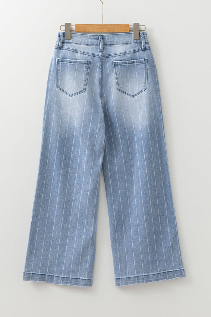 Jean large multis boutons