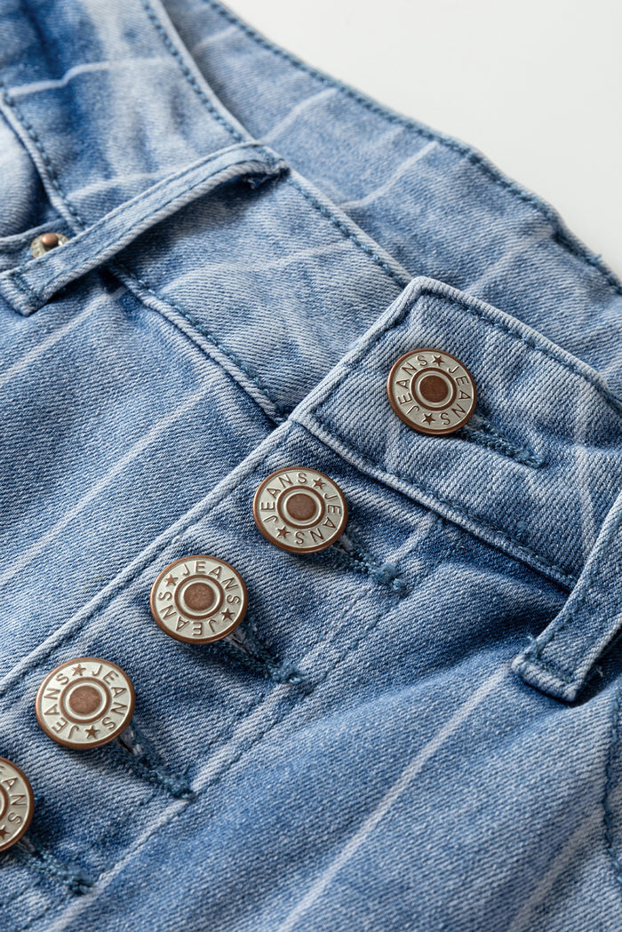 Jean large multis boutons