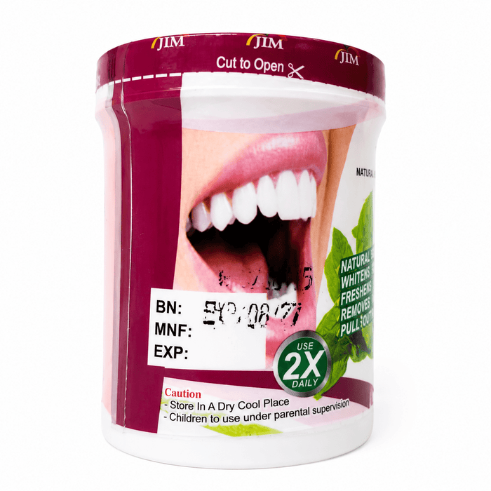 Jim Jimm Herbal White & Fresh Toothpowder - Yado African & Caribbean Market