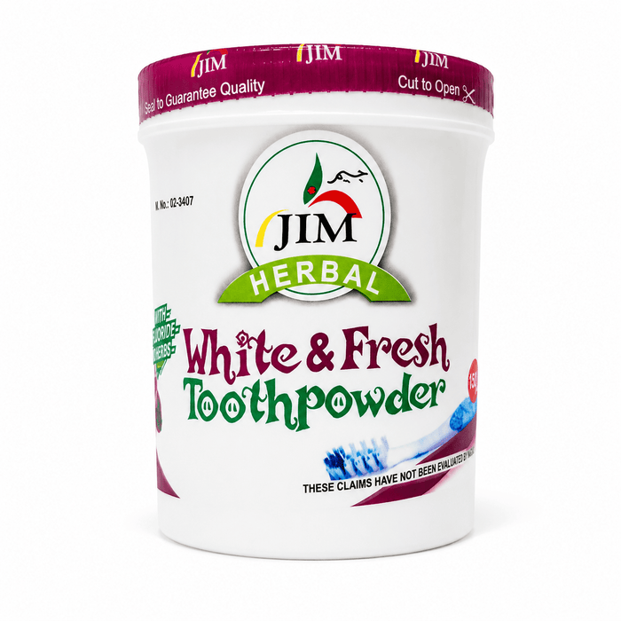 Jim Jimm Herbal White & Fresh Toothpowder - Yado African & Caribbean Market