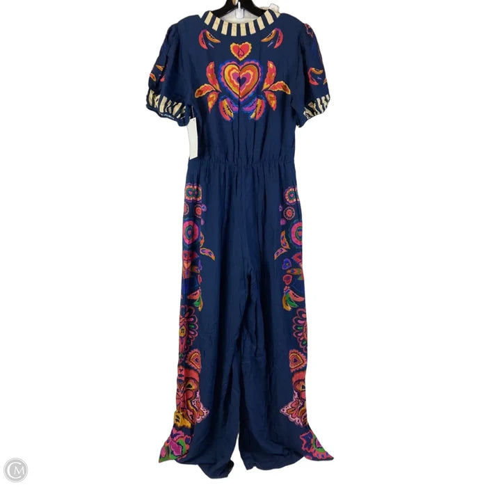 Jumpsuit Designer By Farm Rio In Navy, Size: S