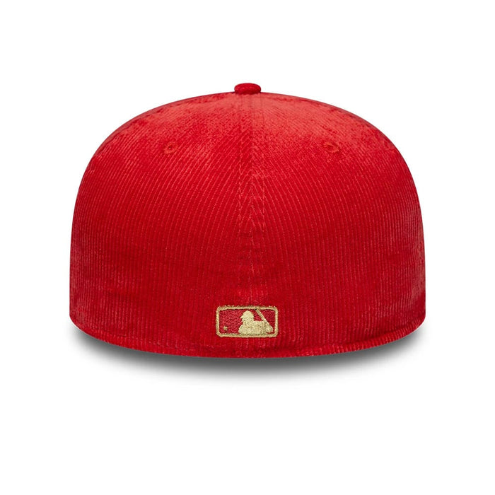 Pictured is this MLB Cord LA Dodgers 59FIFTY Fitted cap in red. 4