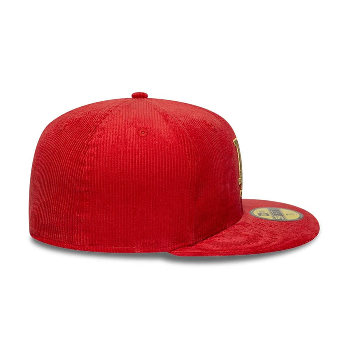 Pictured is this MLB Cord LA Dodgers 59FIFTY Fitted cap in red. 6
