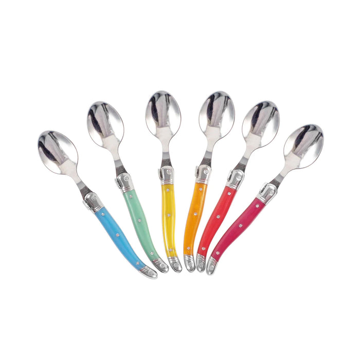 Laguiole Coffee Spoon (Single) - Rainbow Color Choice