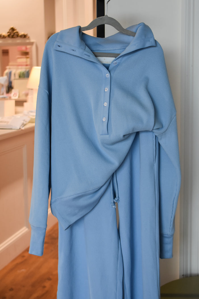 Libby's Women's Lounge Set-Sarasota Sky Waffle Knit