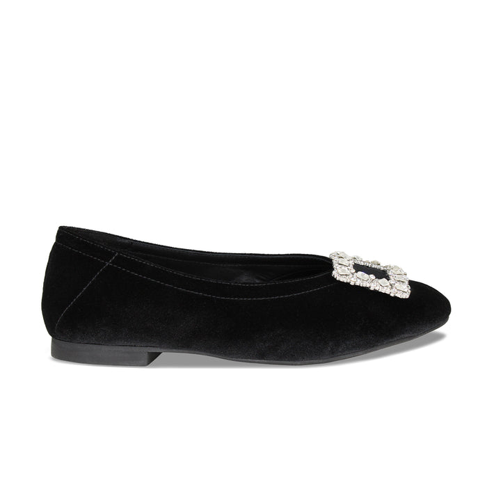 Liza: Black Velvet Shoes Sole Bliss