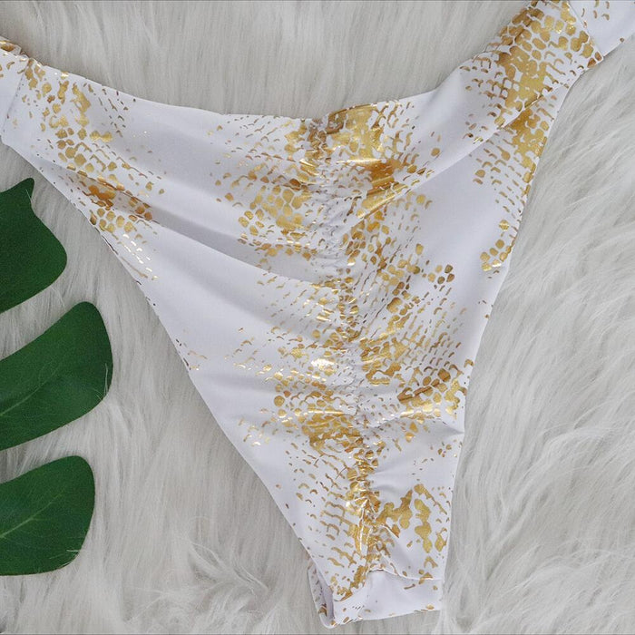Maillot de Bain Bijoux Blanc