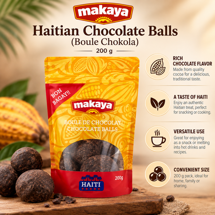 Makaya – Haitian Chocolate Balls (Boule Chokola), 200g Makaya