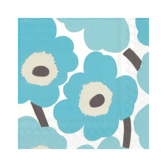 Marimekko Unikko Turquoise Beverage Napkins