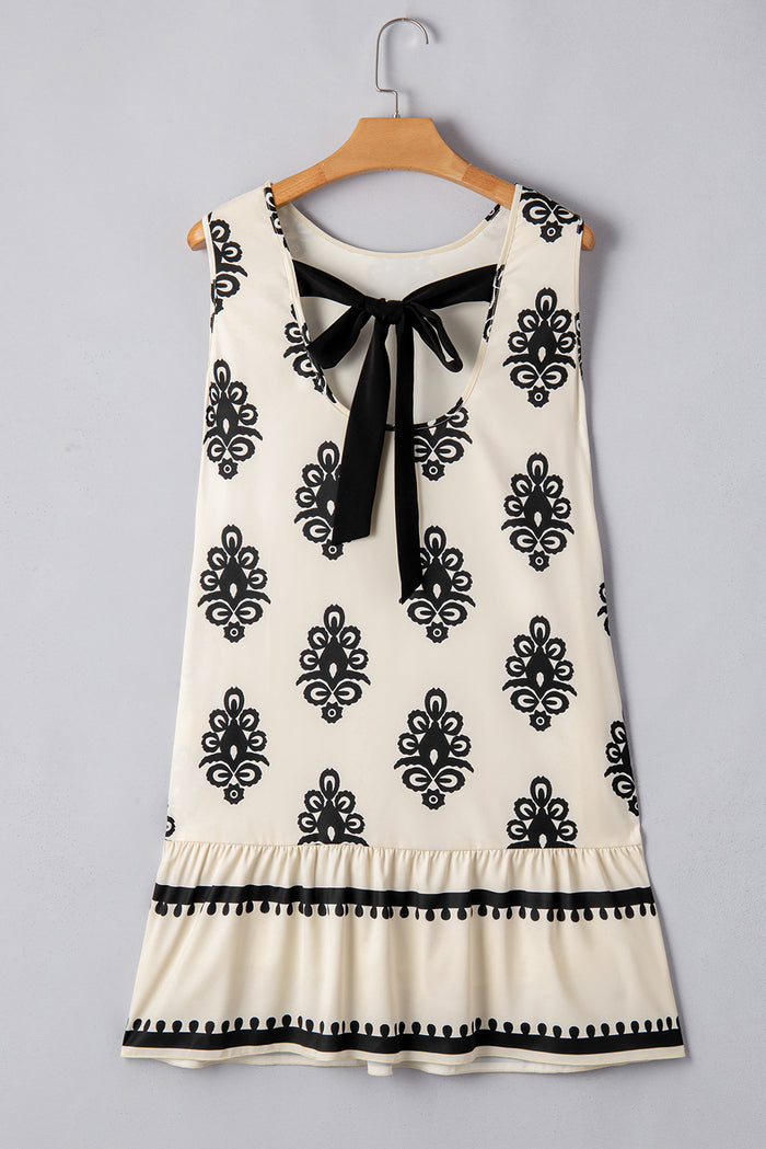 Mini-robe à imprimé géométrique *