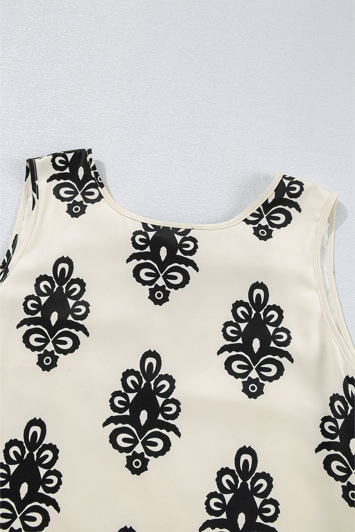 Mini-robe à imprimé géométrique *