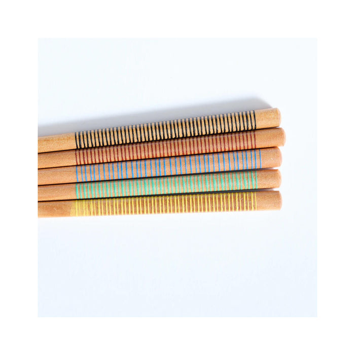 Multi-Striped Chopsticks Set of 5 - detail