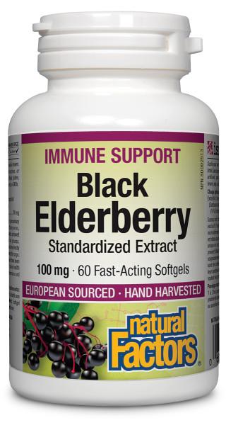Natural Factors: Black Elderberry 100mg
