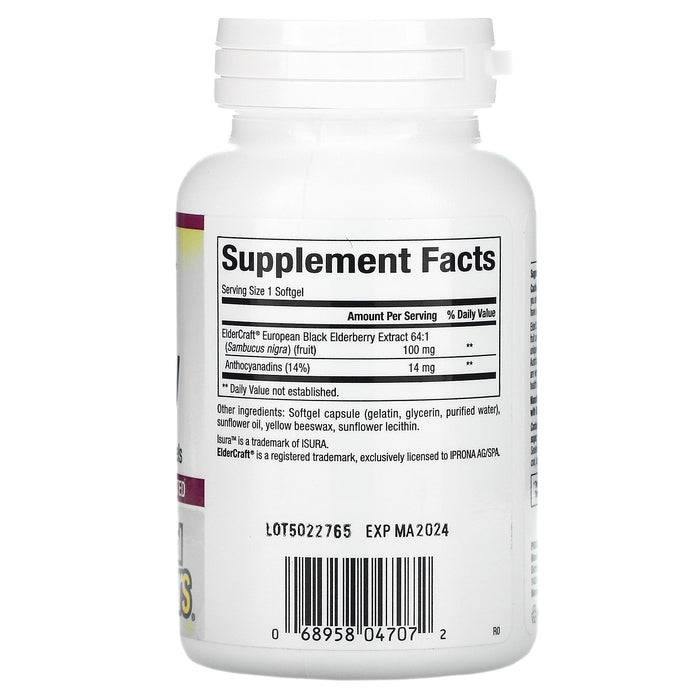 Natural Factors: Black Elderberry 100mg