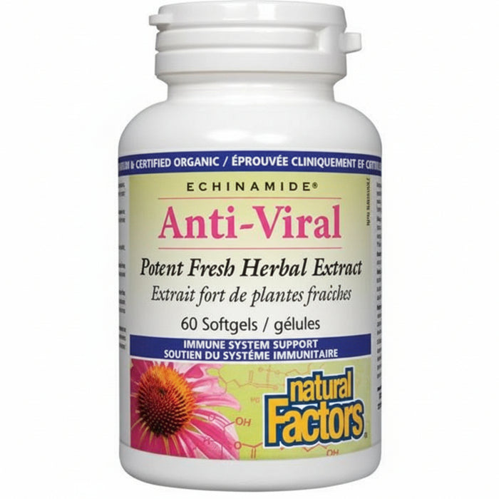 Natural Factors: ECHINAMIDE® Anti-Viral Softgels