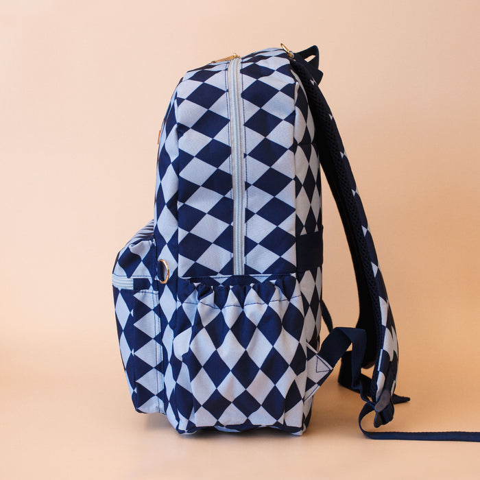 Navy Diamonds Junior Backpack - Medium 20L