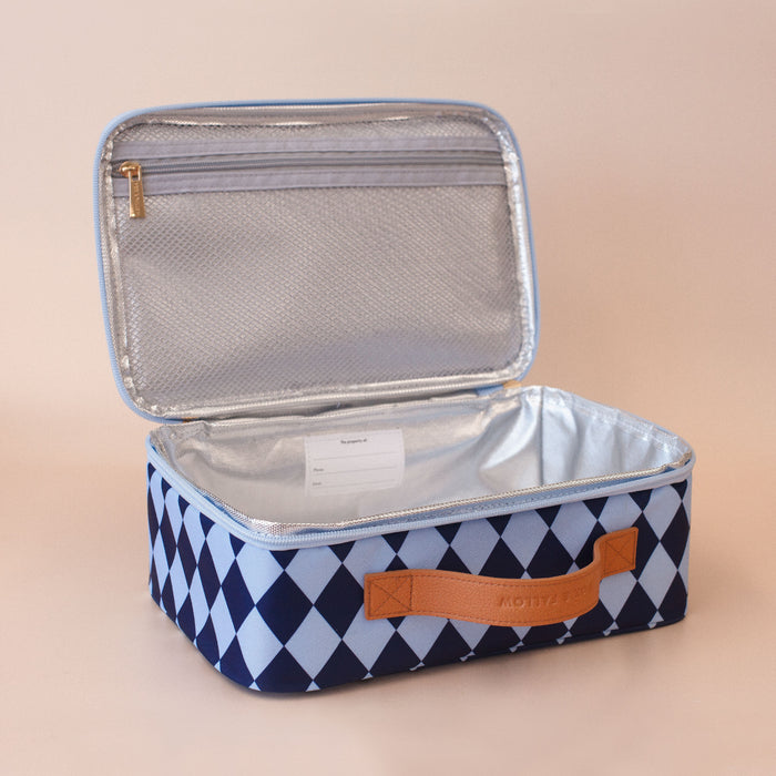 Navy Diamonds Large Lunch Bag - SECONDS