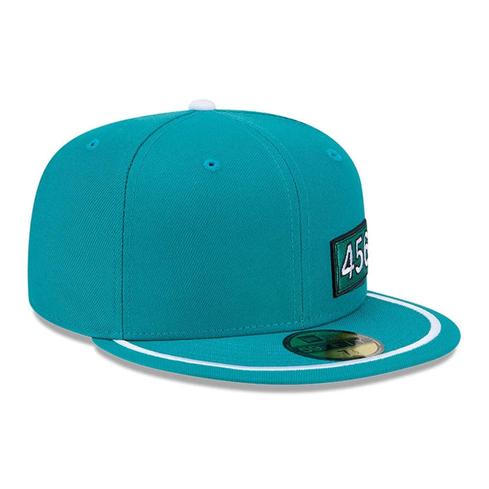 Pictured is this Netflix Squid Game 456 Patch 59FIFTY Fitted cap in green. 4