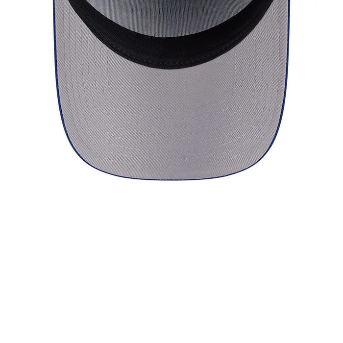 Pictured is this MLB Team Side New York Mets 59FORTY A-Frame Fitted cap in blue. 2