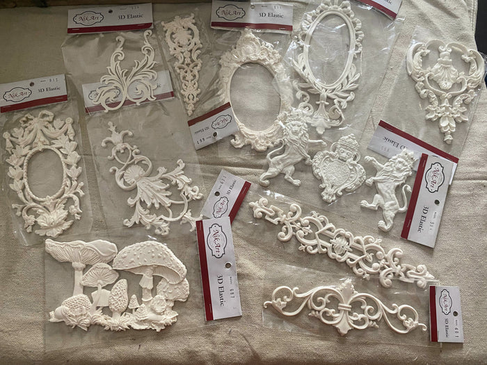 Nik·Art Embellishment Bundle No. 4—  Extra Large Set | Rare European Decorative Castings (