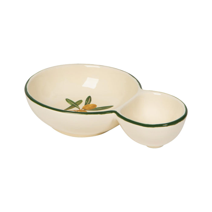 Olive Divided Dish - profile
