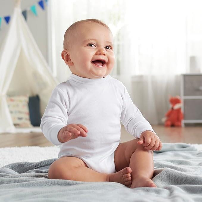 Onesies® Baby & Toddler 2-Pack Long Sleeve White Turtleneck Bodysuits onesies Gerber®