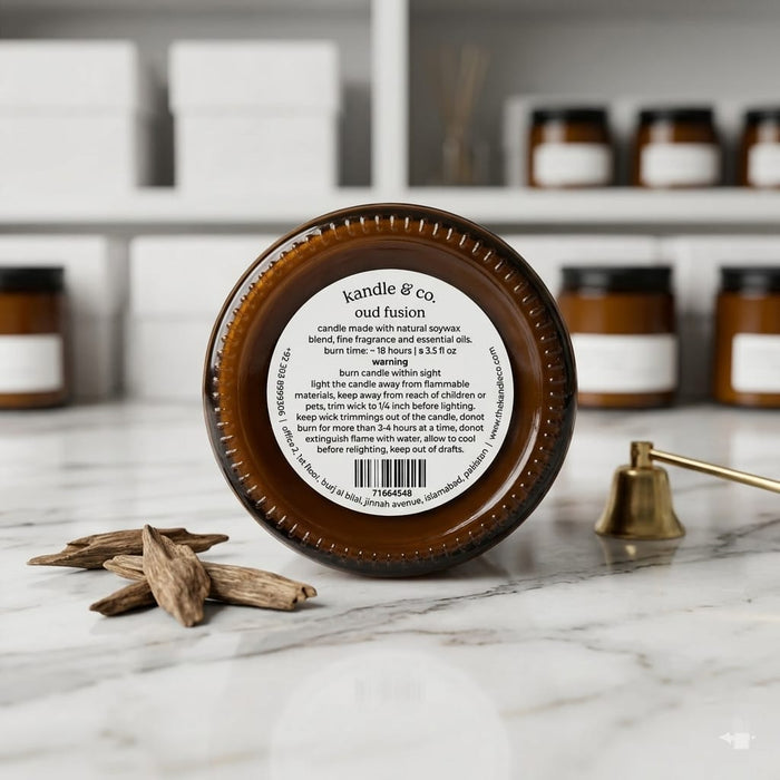 Oud Fusion Candle - Tayyib Store - Kandle & Co's - Lahore